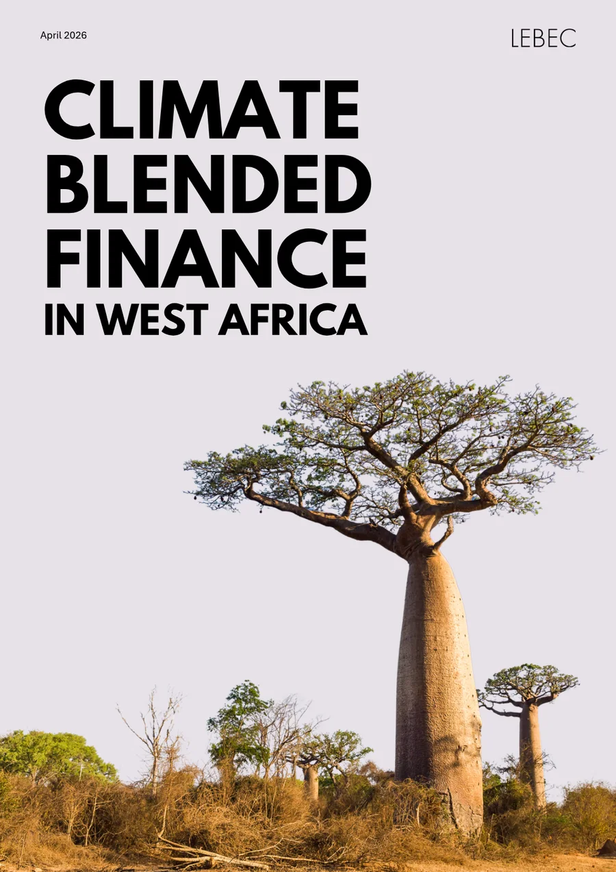 Report cover — Climate Blended Finance in West Africa, April 2026